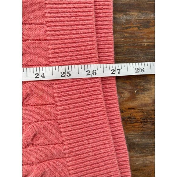 S2 TALBOTS PEACH CABLE KNIT LAMBSWOOL SWEATER SIZE XL‎ - Picture 8 of 8